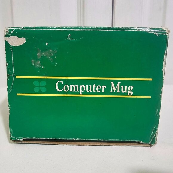 Vintage Clover Computer Mug Retro 80s 90s PC Monitor Novelty Retro Geek Gift Box - Picture 13 of 15